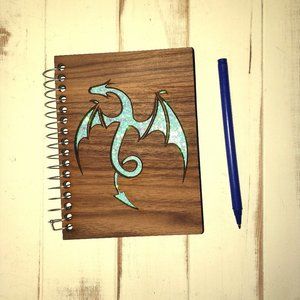 Mystical Dragon Pocket Journal Laser Cut